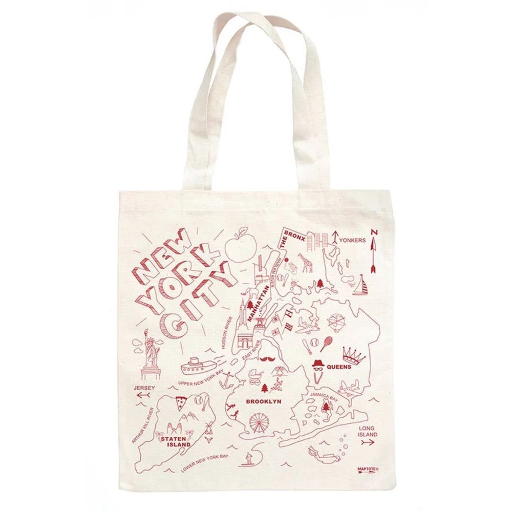 NEW YORK CITY CANVAS TOTE BAG BY MAPTOTE— NEW WITH TAGS